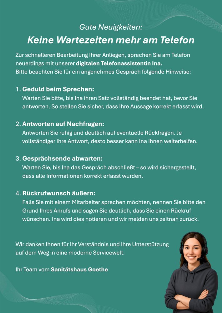 Ina - Unsere digitale Assistentin